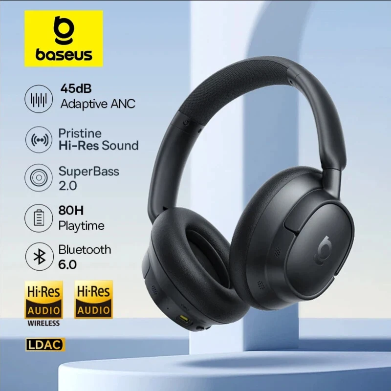 Home Cinema Headphones - Baseus EH10 NC ANC Wireless Headphones