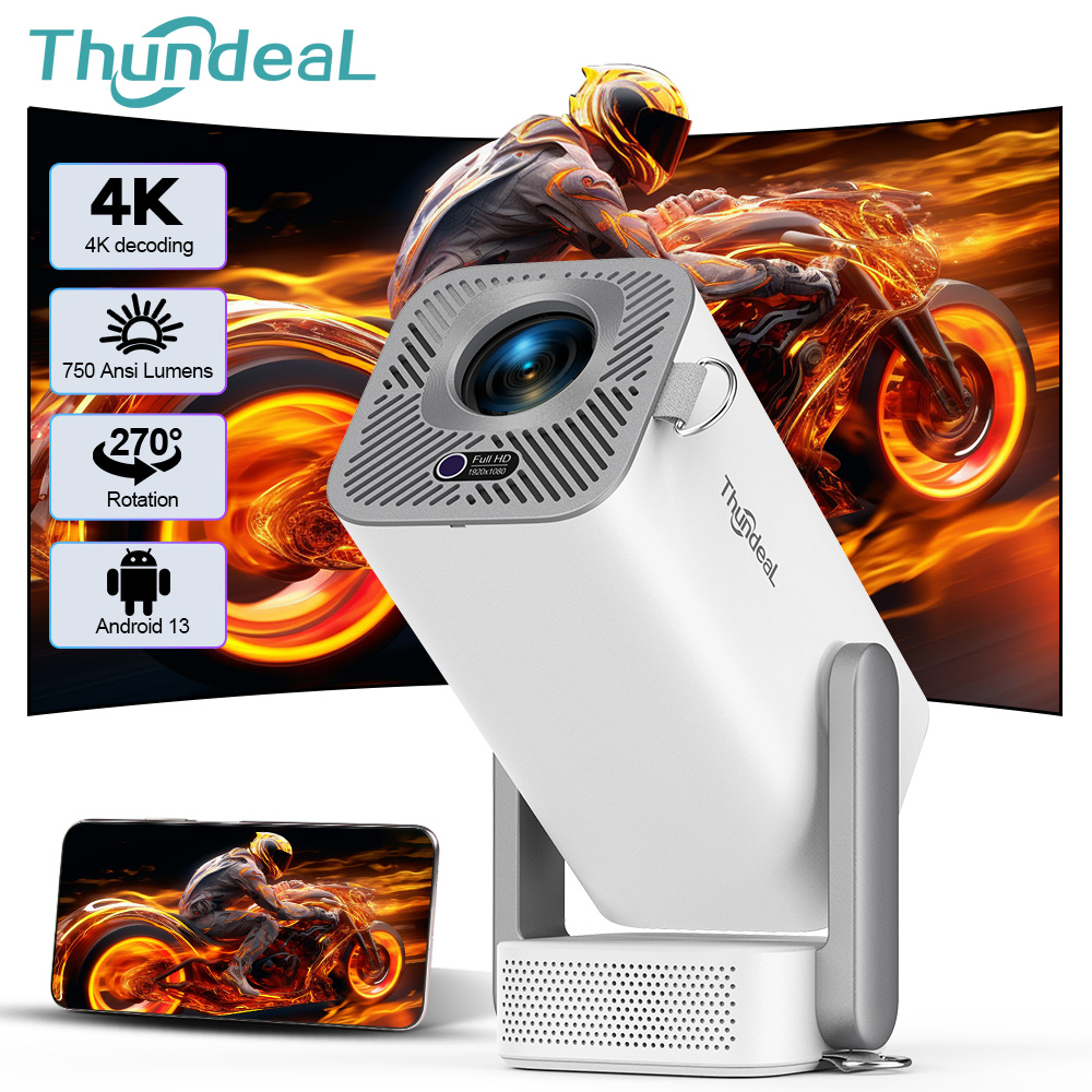 Home Cinema Complet - ThundeaL 4K Android Full HD Projector