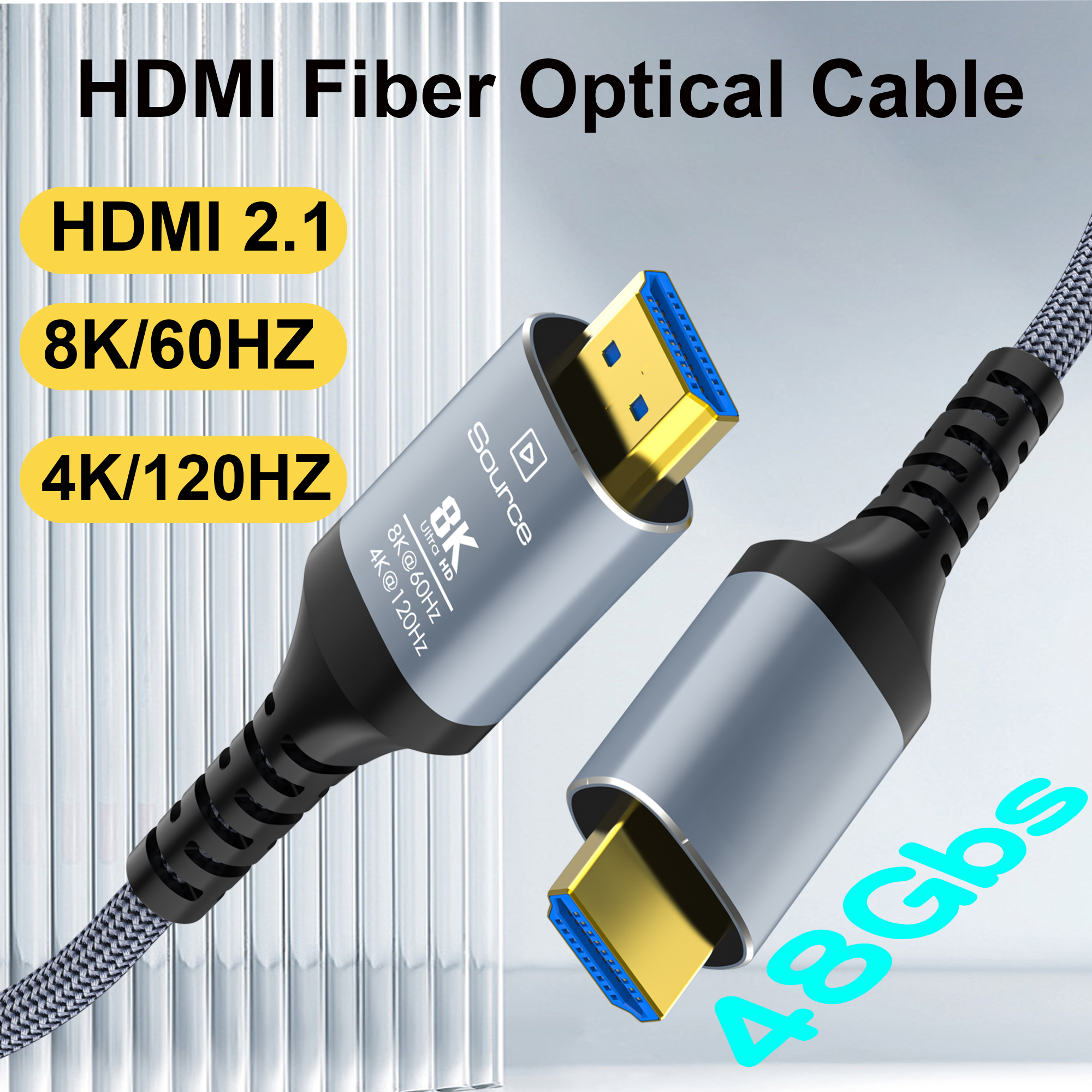 Home Cinema Blu Ray Sony - 8K HDMI Fiber Optic Cable 8K60Hz