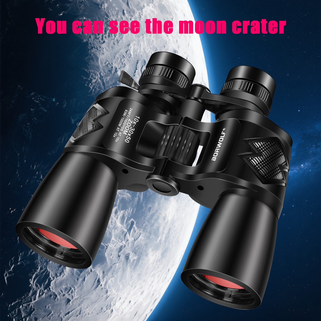 Home Cinema Center - BORWOLF 10-30X50 High Magnification HD Professional
