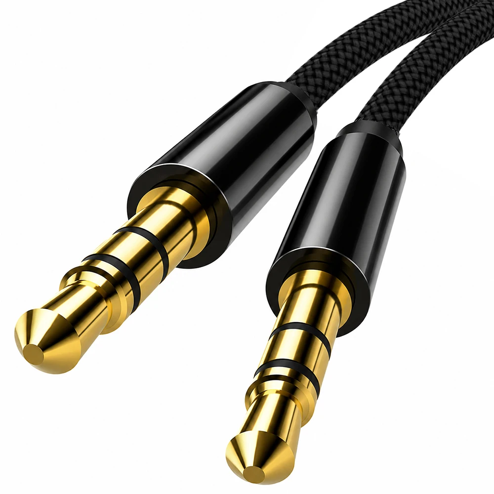 Home Cinema Headphones - 3.5mm AUX Audio Cable, Nylon Braided