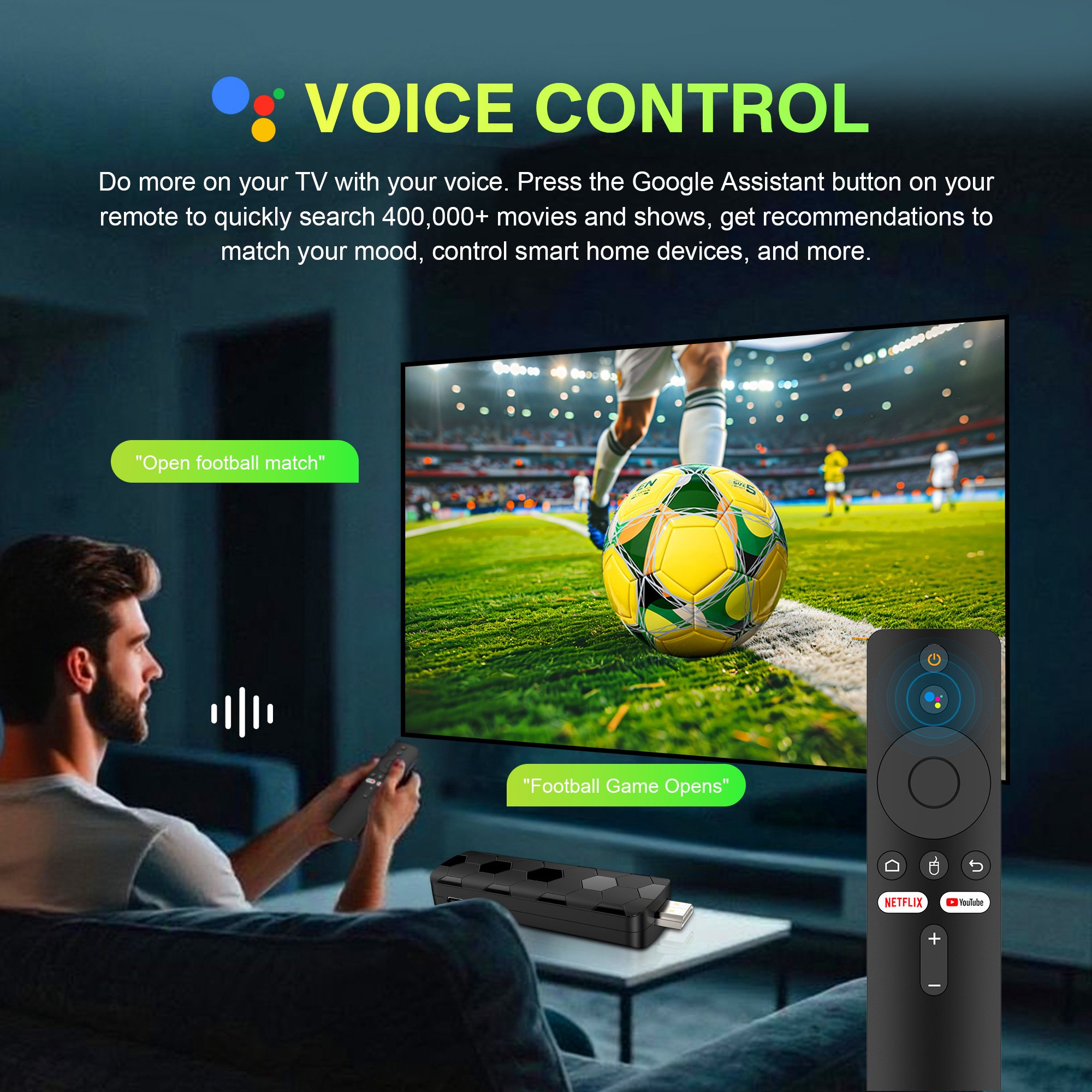 4K Media Player - R3+ Tv Stick 4k Android 14.0