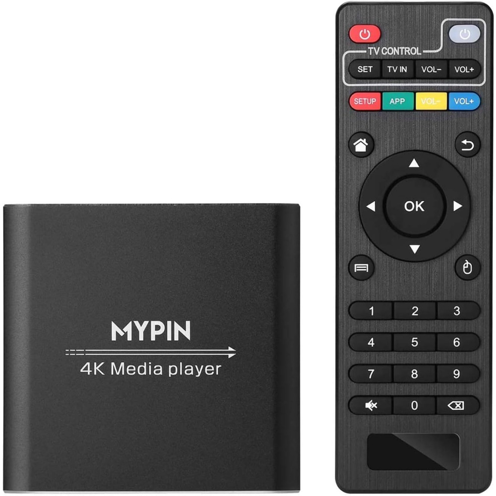4K Media Player - 4K Media Player with 8TB HDD/USB/TF,