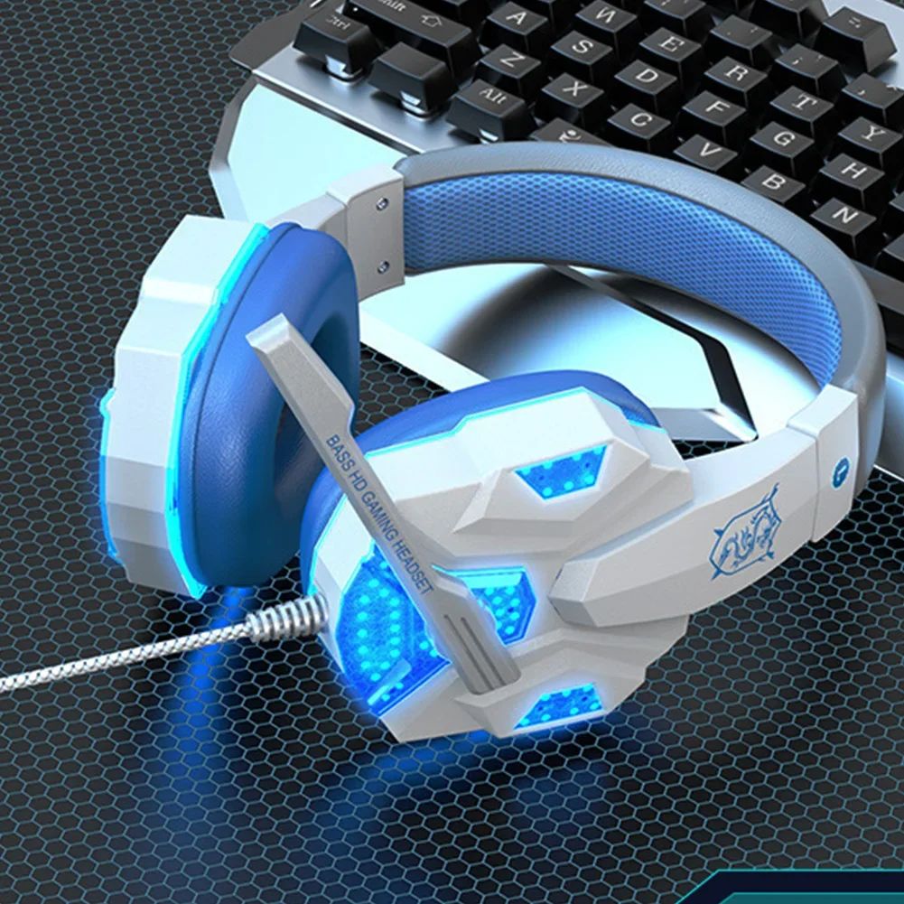 Home Cinema Headphones - RGB LED Light Gaming Headsets With