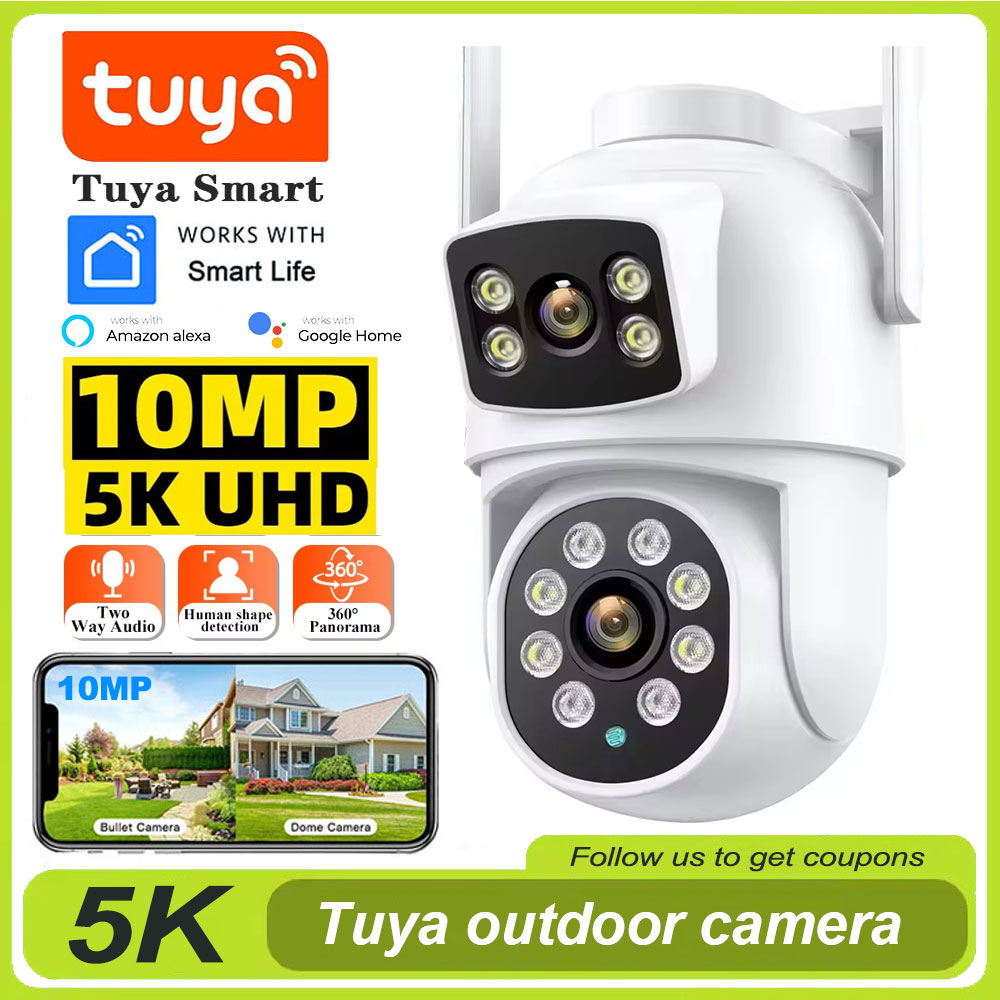 Home Cinema Wall Panels - Tuya 4K 8MP Wifi Camera PTZ