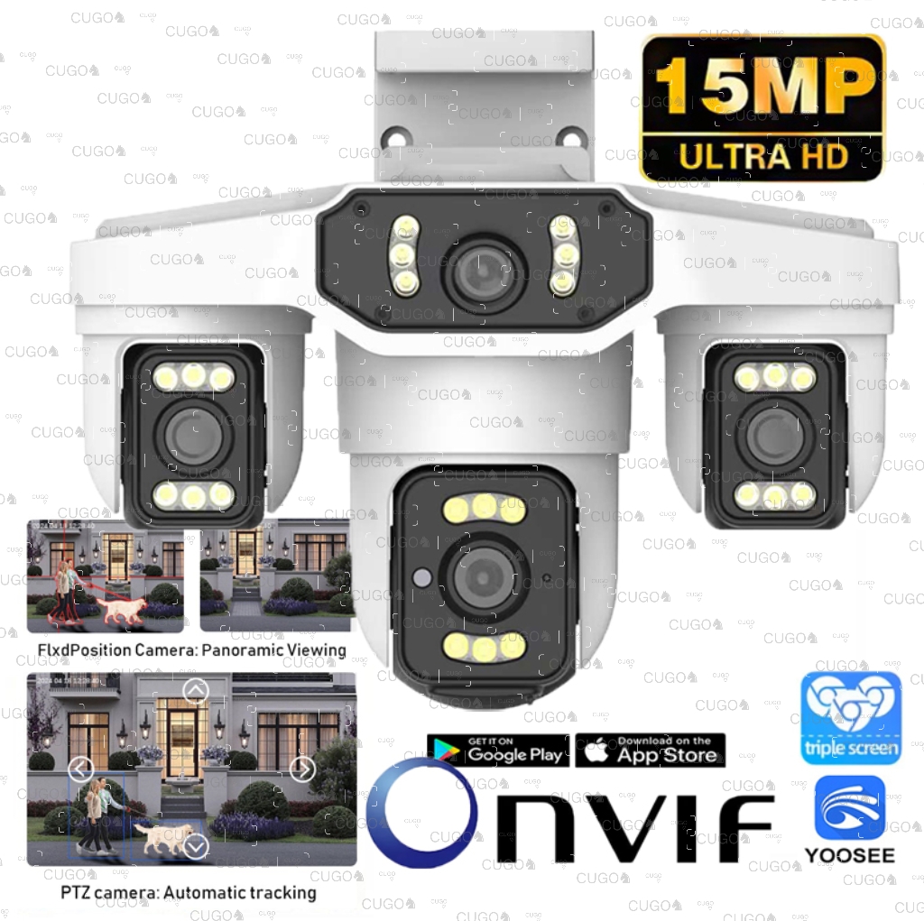Home Cinema Wall Panels - Yoosee 15MP 8K IP Camera Three