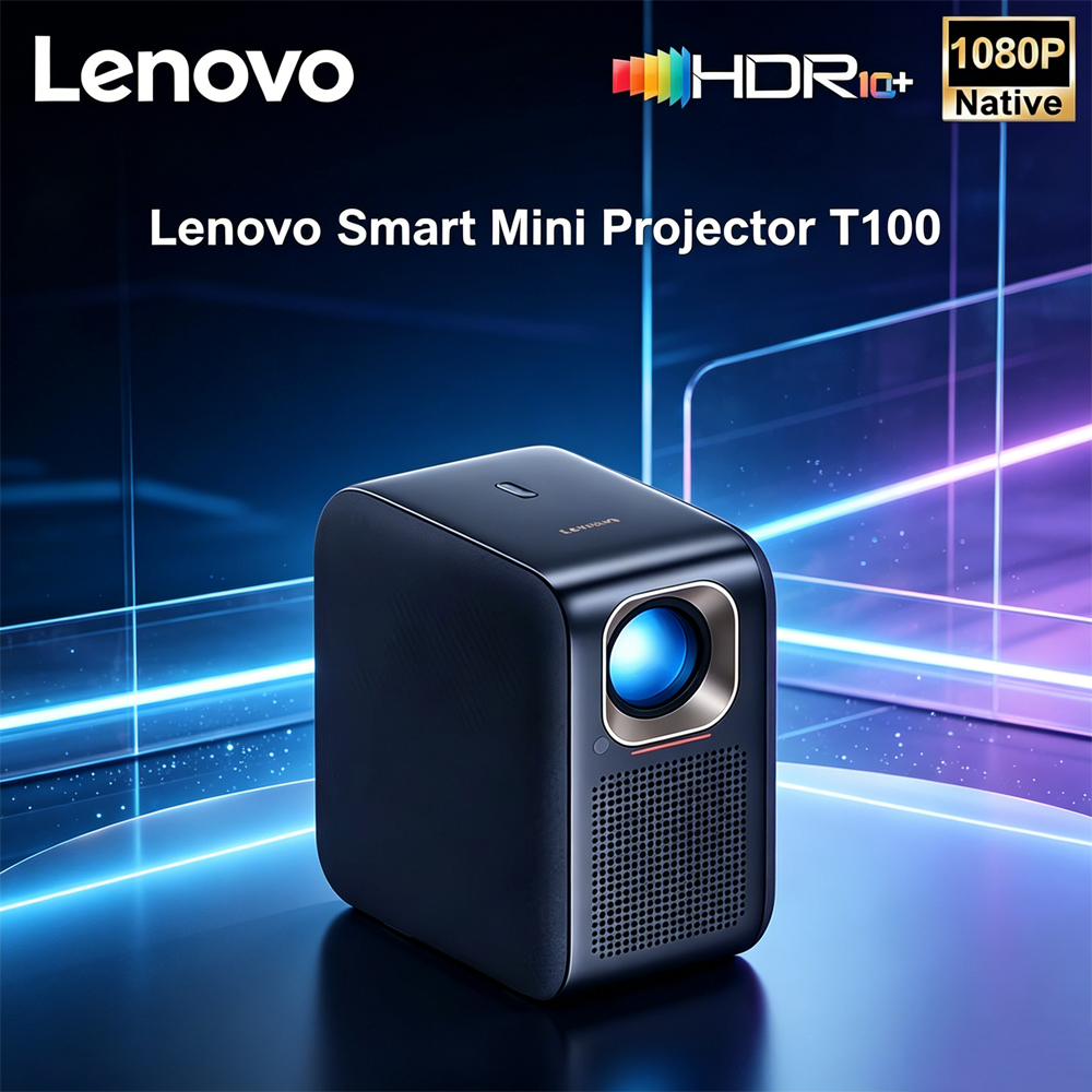 Home Cinema Complet - Lenovo T100 1080P Projector Full HD