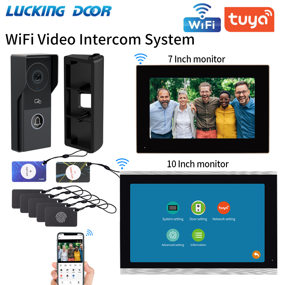 Home Cinema Wall Panels - 7/10 Inch Video Intercom 1080P Doorbell