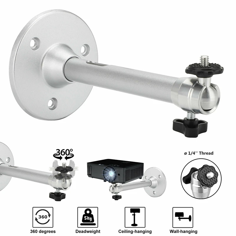 Projector Mount Ceiling - Salange Projector Bracket 360° Rotatable Ceiling