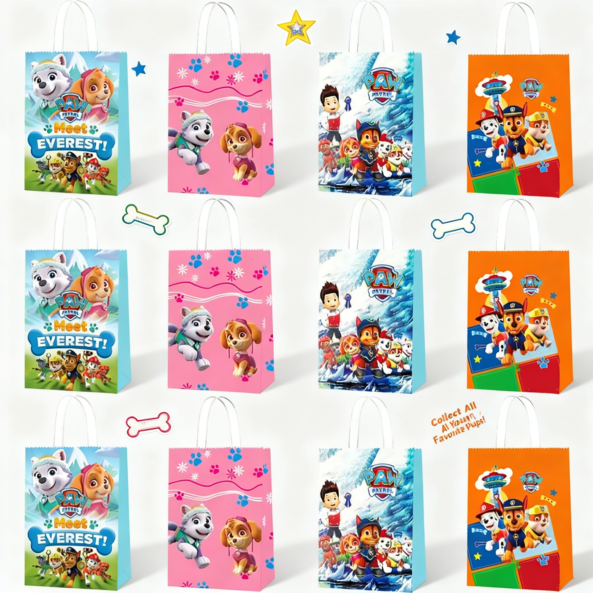 Home Cinema Marshall - 12Pcs Paw Patrol Party Decoration Paper