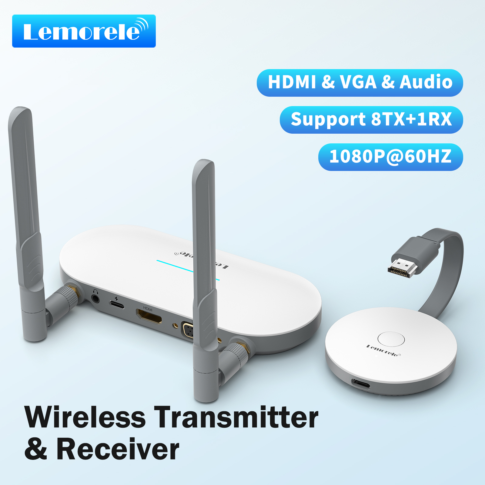 Home Cinema Wireless - Lemorele Wireless HDMI Video Transmitter &