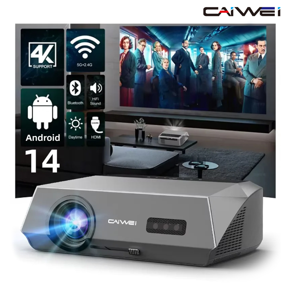 Home Cinema Complet - CAIWEI A10Q Projector 4K Full HD