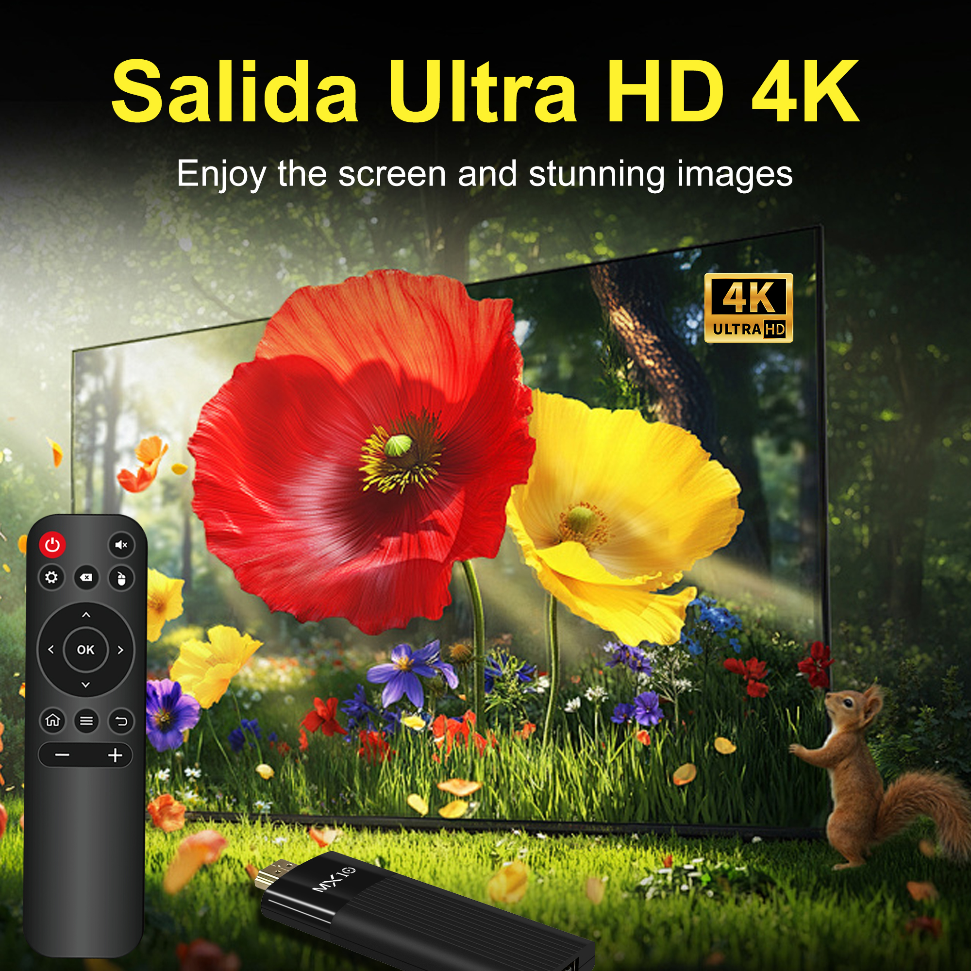 Versión en vivo de Android 14  - огляд і ціна 4K Media Player