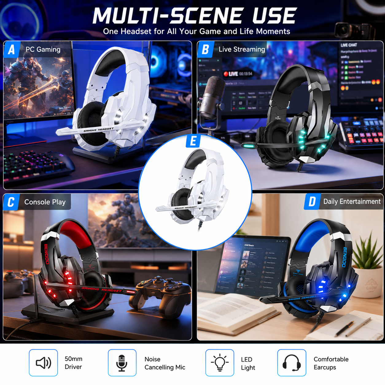 Gaming Headset Wired Headphone - огляд і ціна Home Cinema Headphones