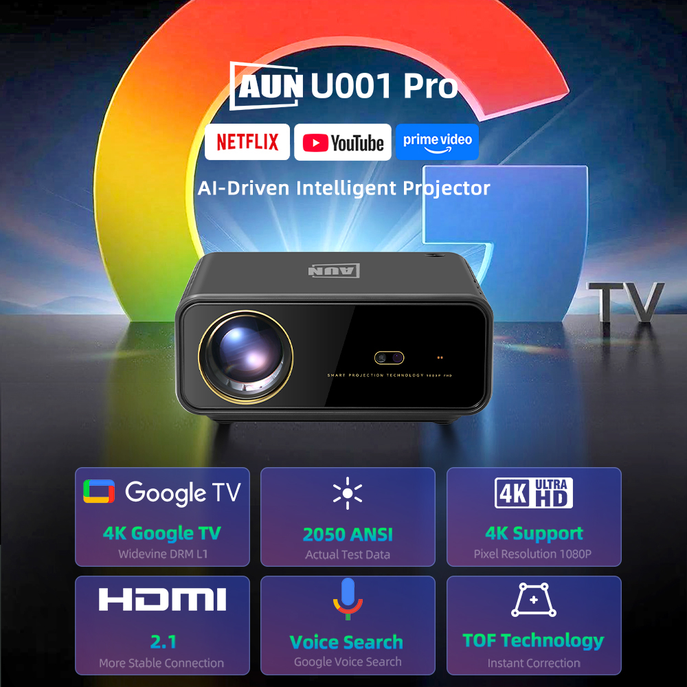 AUN U001 Pro Android Projector - огляд і ціна Home Cinema Complet