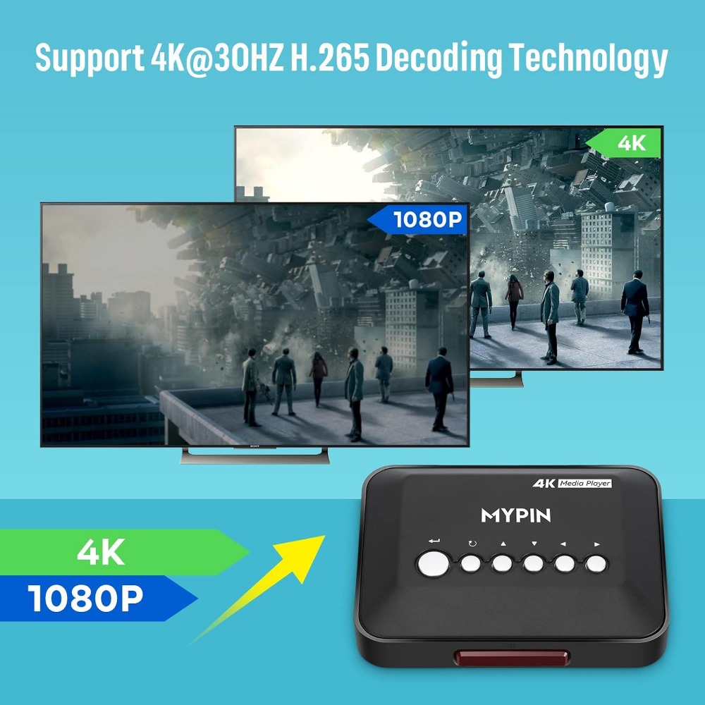 4K 30Hz HDMI Media Player Supp - огляд і ціна 4K Media Player