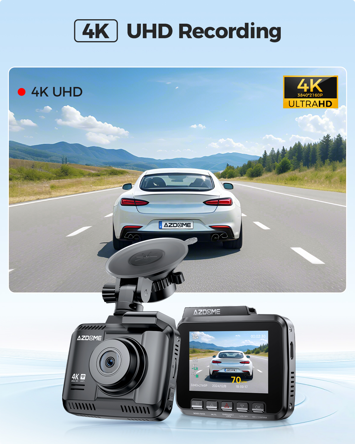 AZDOME Dash Cam GS63H 4K Built - огляд і ціна Home Cinema Blu Ray Sony