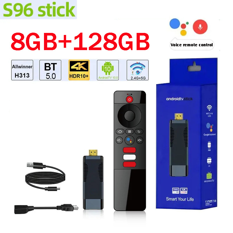 S96 TV Stick AllWinner H313 Du - огляд і ціна 4K Media Player