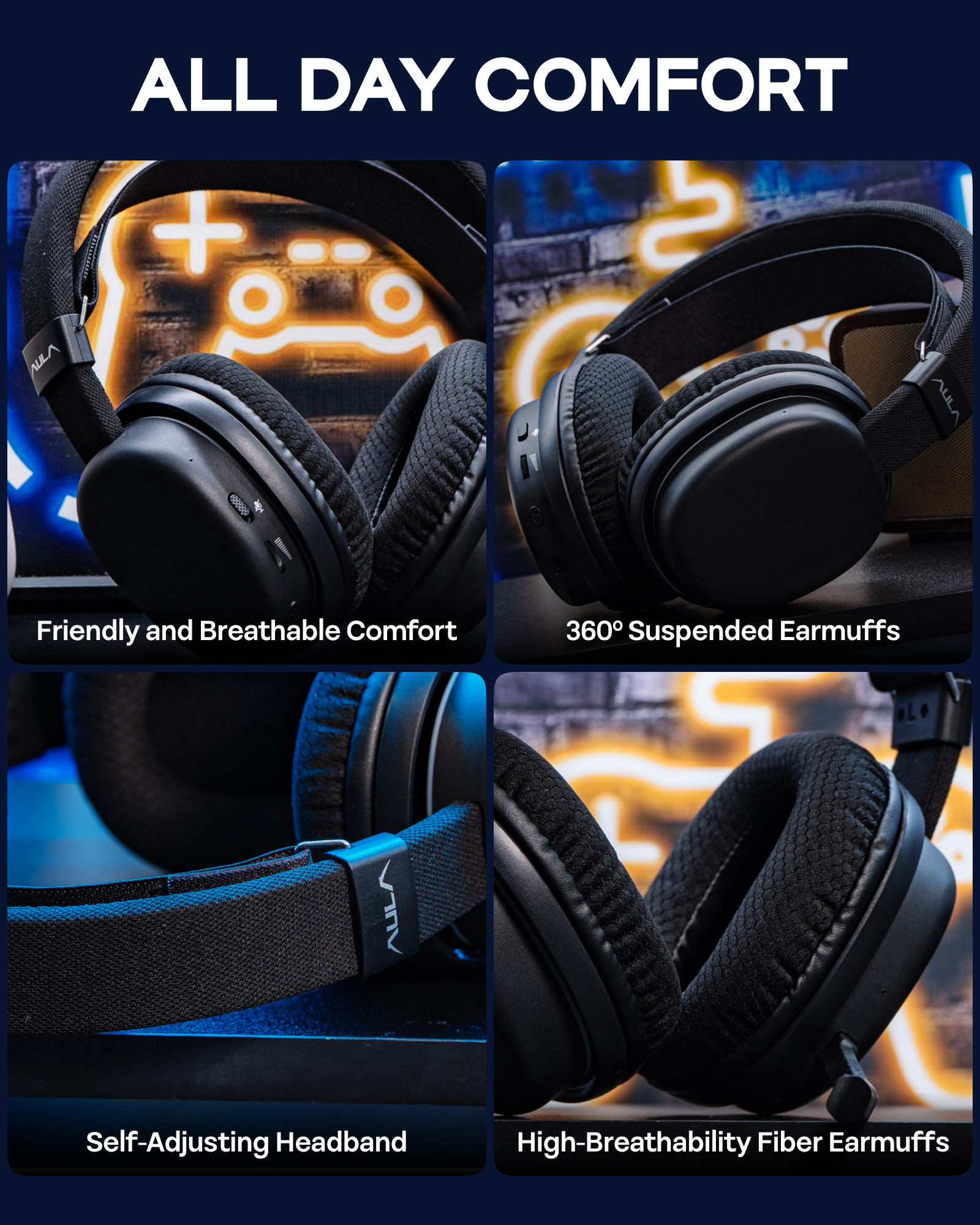 AULA G7 Wired/BT/2.4GHz Wirele - огляд і ціна Home Cinema Headphones