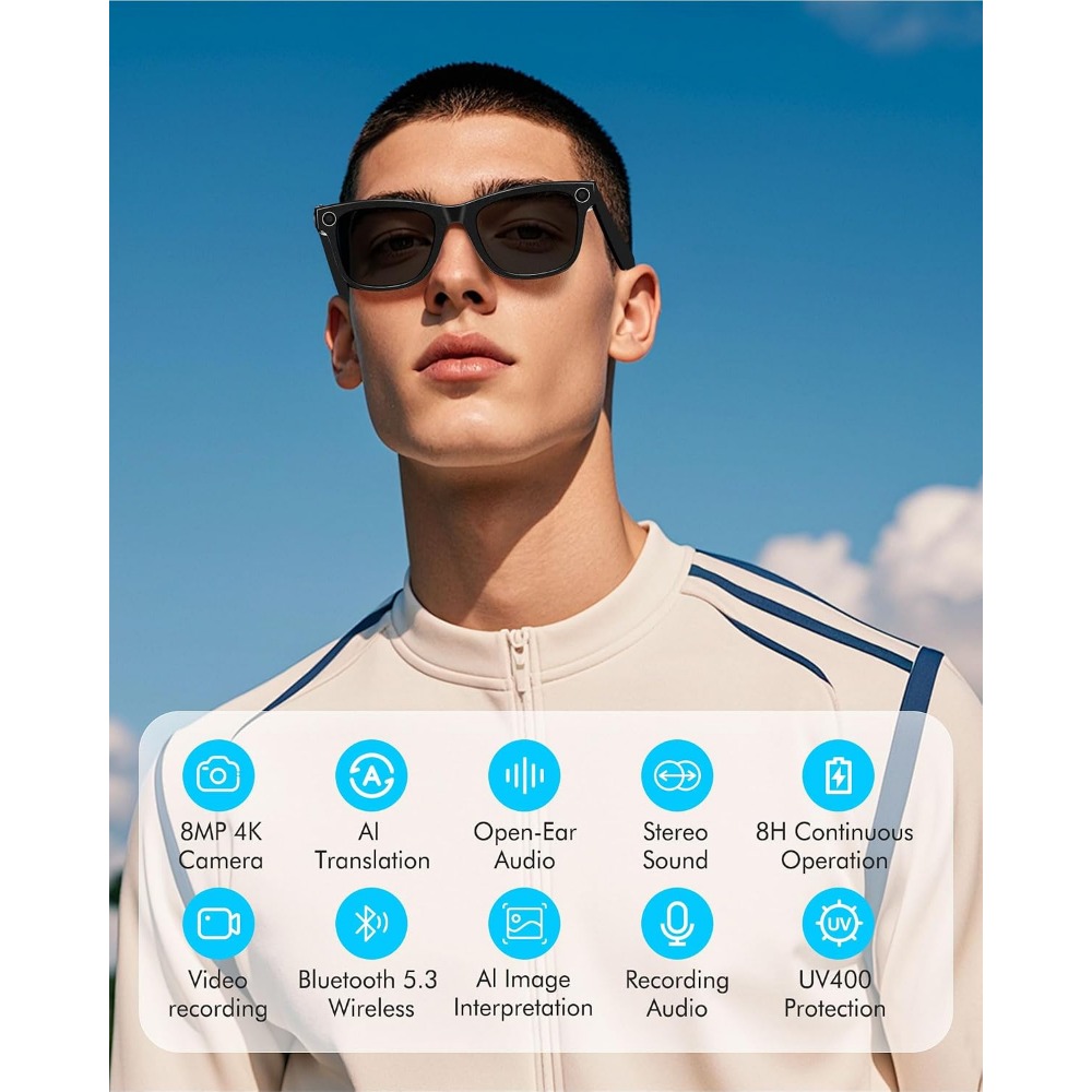 Smart Sunglasses with 4K HD Ca - огляд і ціна 4K Media Player