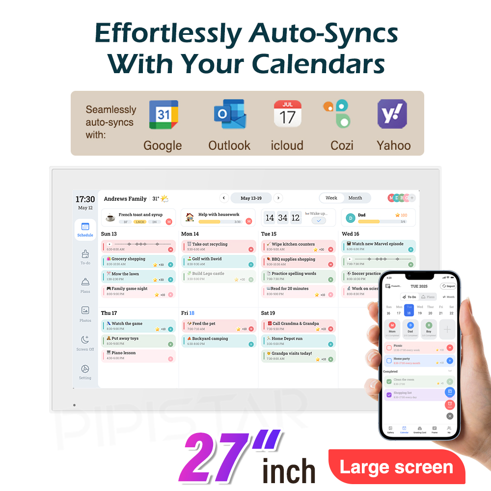 Smart Digital Calendar 27inch  - огляд і ціна Home Cinema Wall Panels