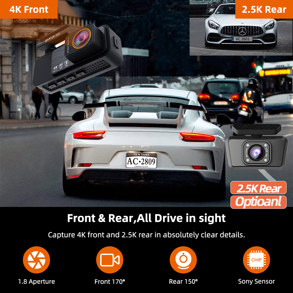 ACCEO 4K Car Dashcam Car DVR w - огляд і ціна Home Cinema Blu Ray Sony