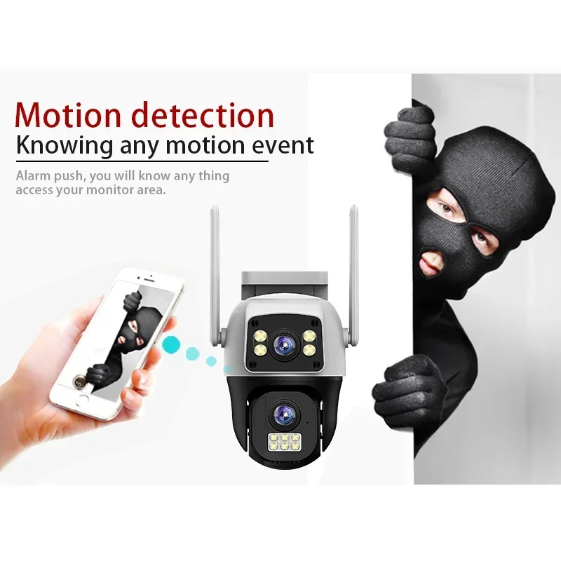 8MP 4K WIFI IP Camera PTZ Outd - огляд і ціна Home Cinema Wall Panels