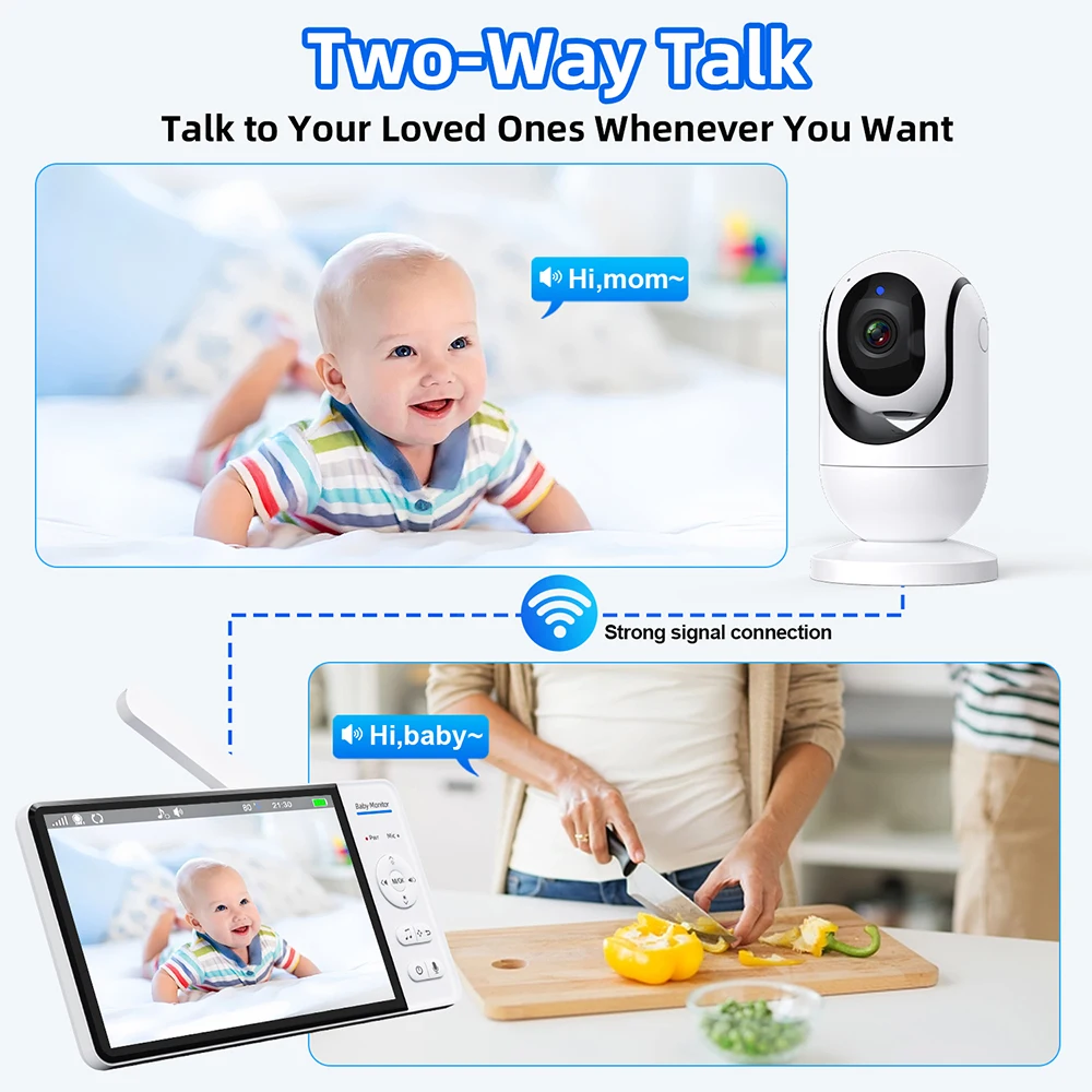 No WiFi 7 Inch Baby Monitor 2- - огляд і ціна Home Cinema Wireless