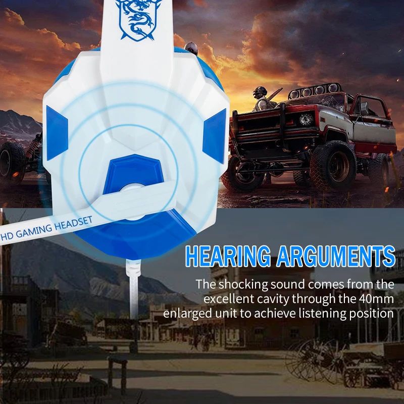 RGB LED Light Gaming Headsets  - огляд і ціна Home Cinema Headphones