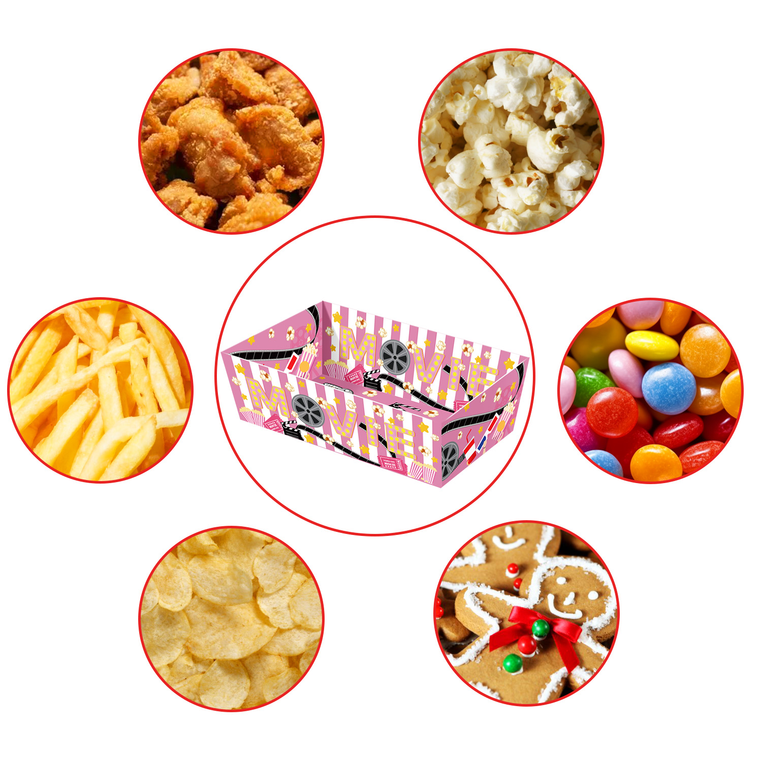 Disposable Cinema Paper Food B - огляд і ціна Home Cinema Events