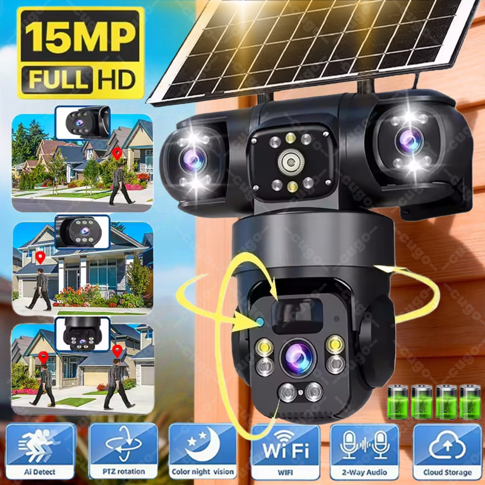 V380 3 Screen 3 Lens WIFI Came - огляд і ціна Home Cinema Wall Panels
