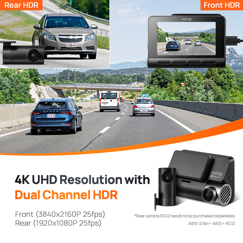 70mai 4K Dash Cam A810 HDR Bui - огляд і ціна Home Cinema Blu Ray Sony