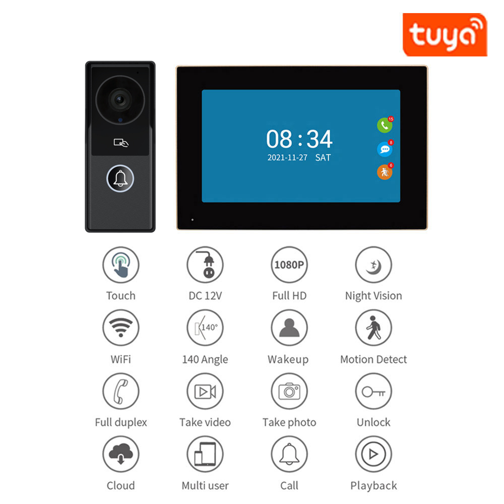 7/10 Inch Video Intercom 1080P - огляд і ціна Home Cinema Wall Panels