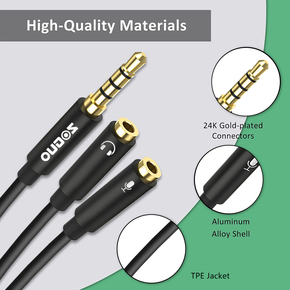 ZOGUO Audio Splitter TRRS Head - огляд і ціна Home Cinema Headphones