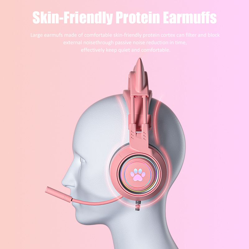 Cute Cat Ear Gaming Headphones - огляд і ціна Home Cinema Headphones