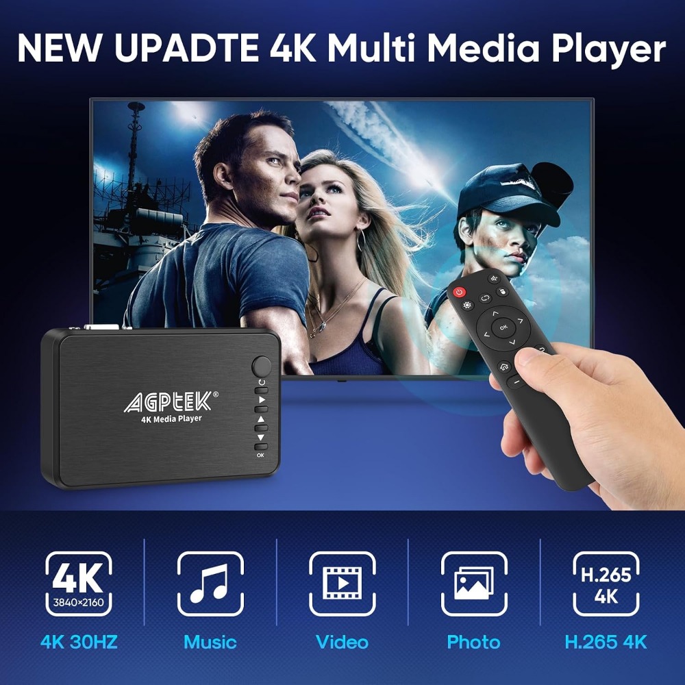 4K@30Hz HDMI Media Player Supp - огляд і ціна 4K Media Player