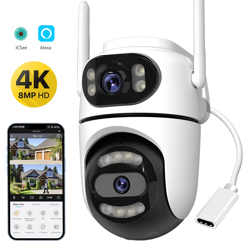 8MP 4K HD Wifi PTZ Camera iCse - огляд і ціна Home Cinema Wall Panels