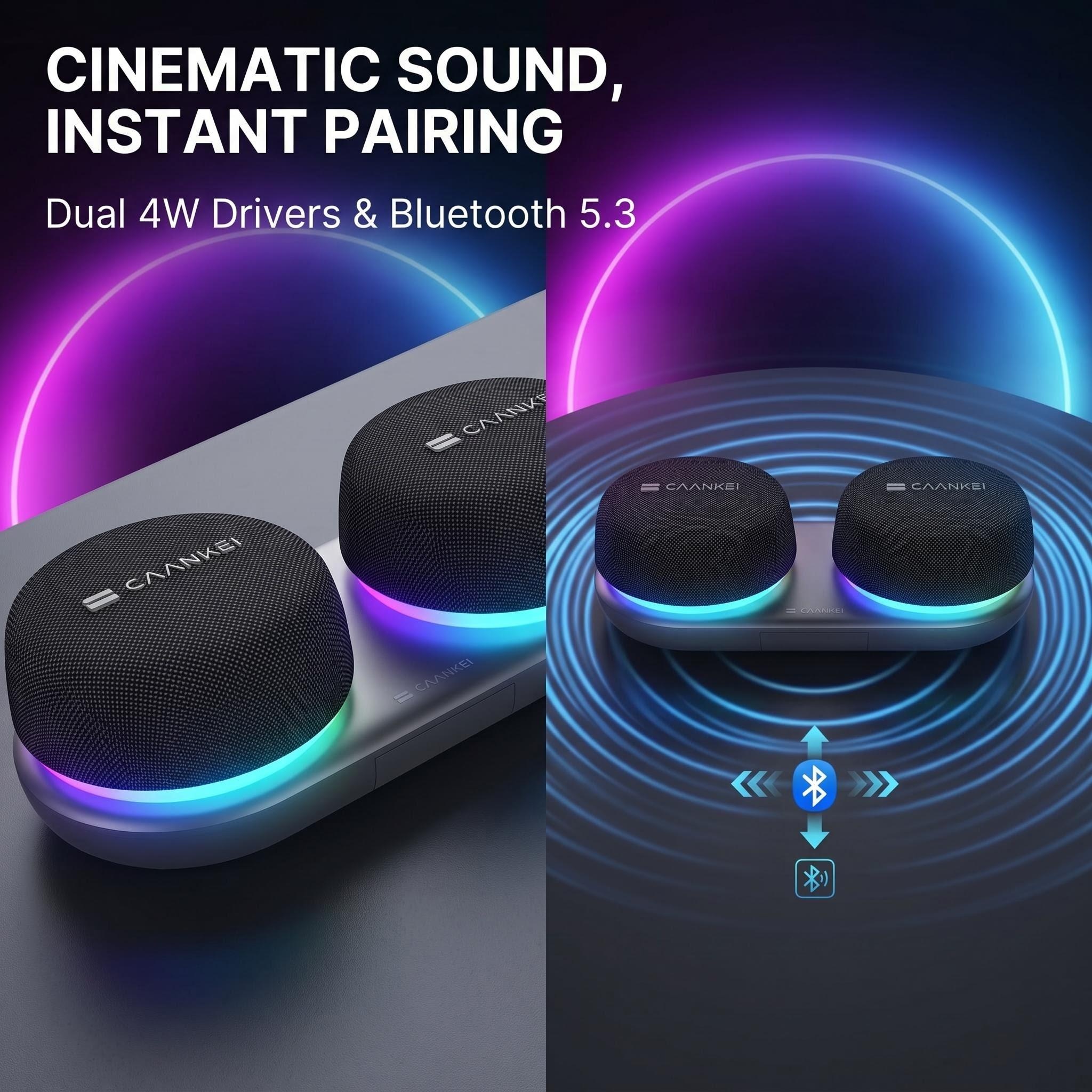 Dual Bluetooth Speaker Set wit - огляд і ціна Home Cinema Complet