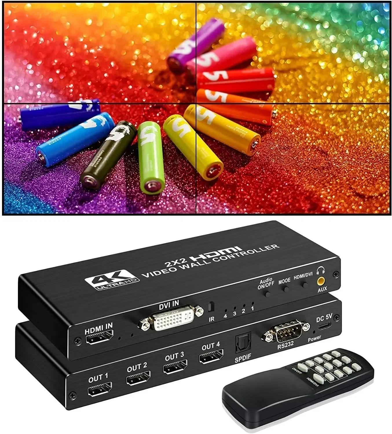 4K HDMI Video Wall Controller  - огляд і ціна Home Cinema Wall Panels
