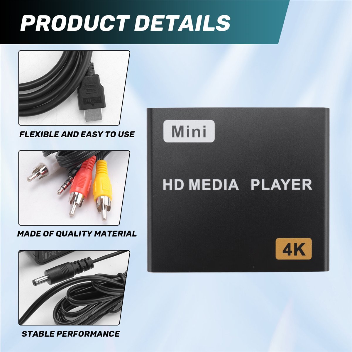 A40I Mini 4K HDD Media Player  - огляд і ціна 4K Media Player