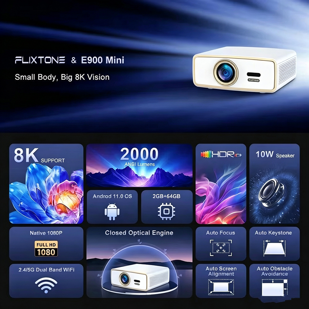 Flixtone E900 MINI Youth Porta - огляд і ціна Home Cinema Complet